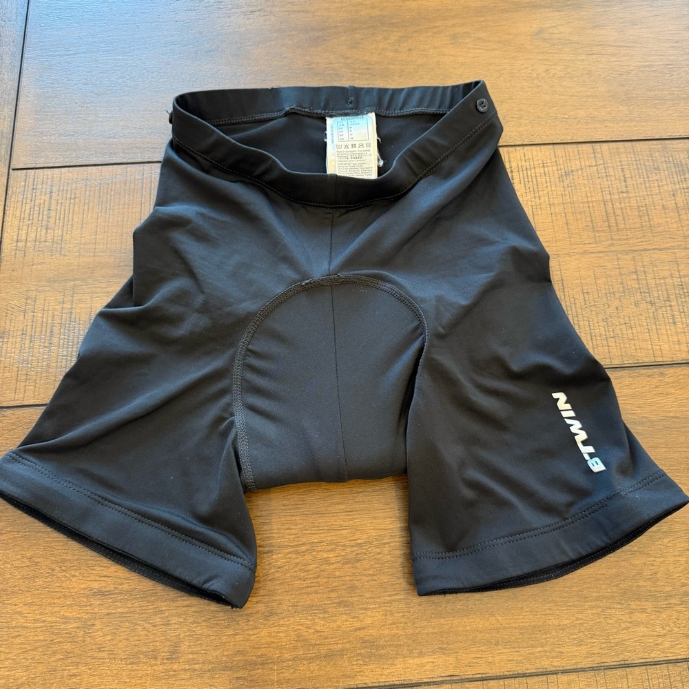 B’Twin by Decathlon Cycling Shorts Padded Black Men’s Medium EU M US Small